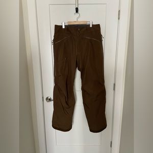Patagonia Men’s Snowboarding Pants in Brown (Large)